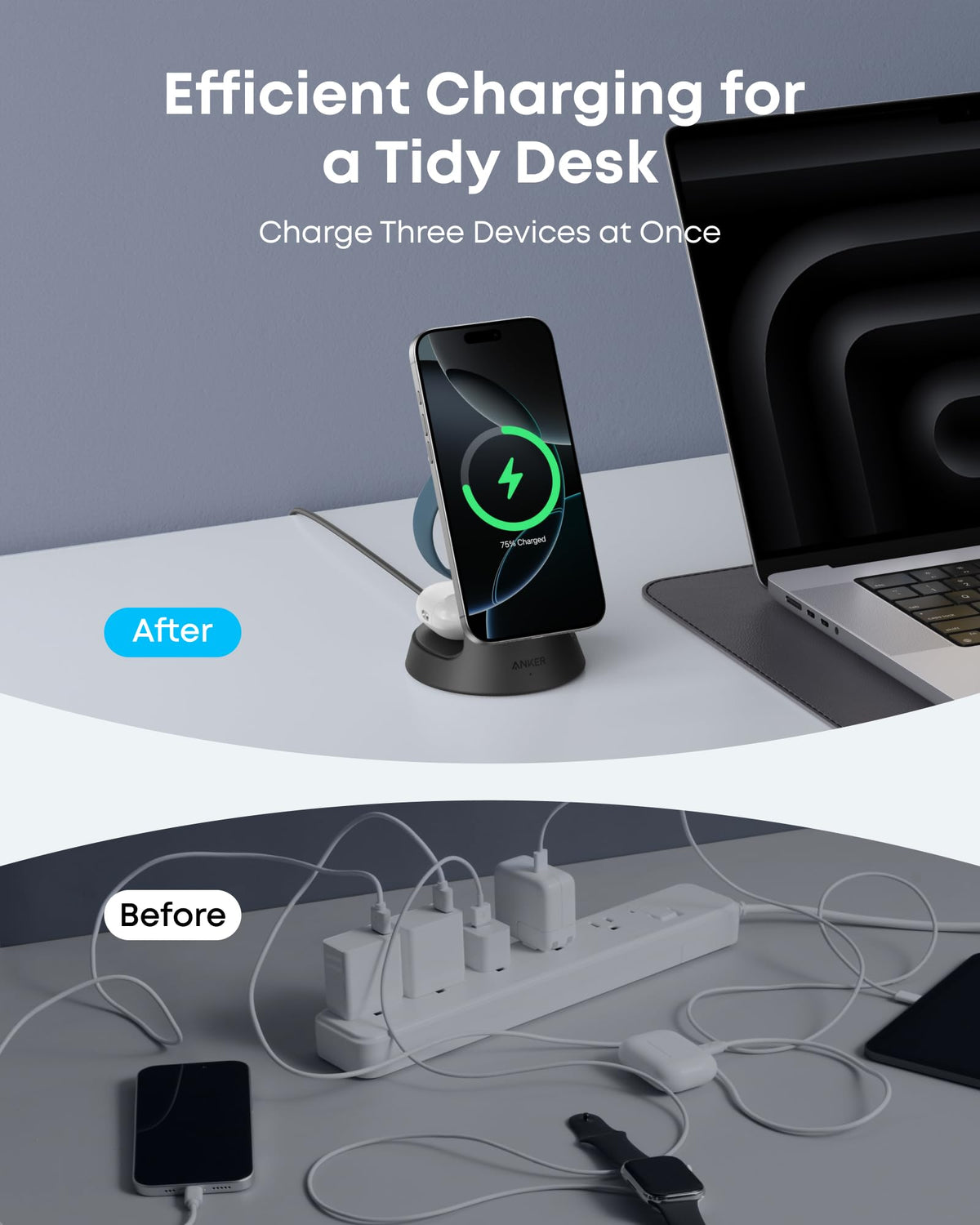 Anker MagGo Wireless Charging Station (3-in-1, Dock Stand) - The Coin Has A Say