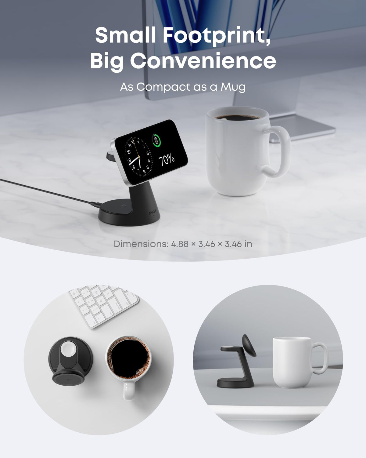 Anker MagGo Wireless Charging Station (3-in-1, Dock Stand) - The Coin Has A Say