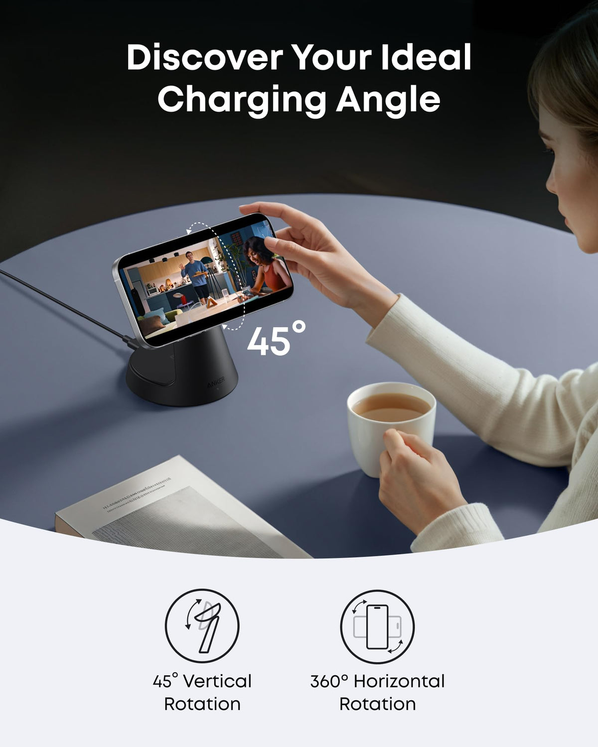 Anker MagGo Wireless Charging Station (3-in-1, Dock Stand) - The Coin Has A Say