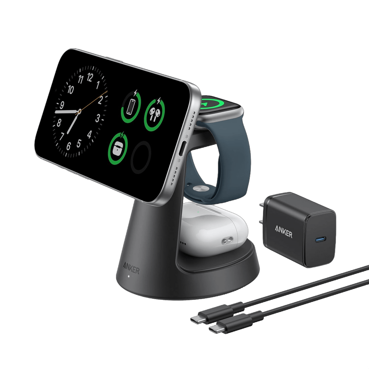 Anker MagGo Wireless Charging Station (3-in-1, Dock Stand) - The Coin Has A Say