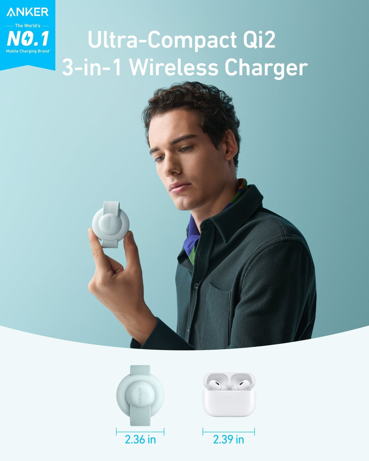 Anker MagGo Wireless Charging Station (3-in-1, Foldable Pad) - The Coin Has A Say