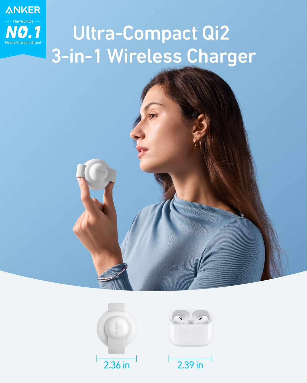 Anker MagGo Wireless Charging Station (3-in-1, Foldable Pad) - The Coin Has A Say