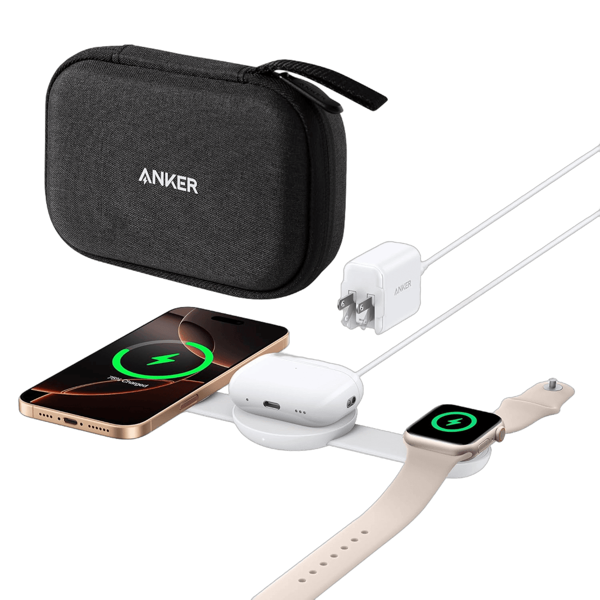 Anker MagGo Wireless Charging Station (3-in-1, Foldable Pad) - The Coin Has A Say