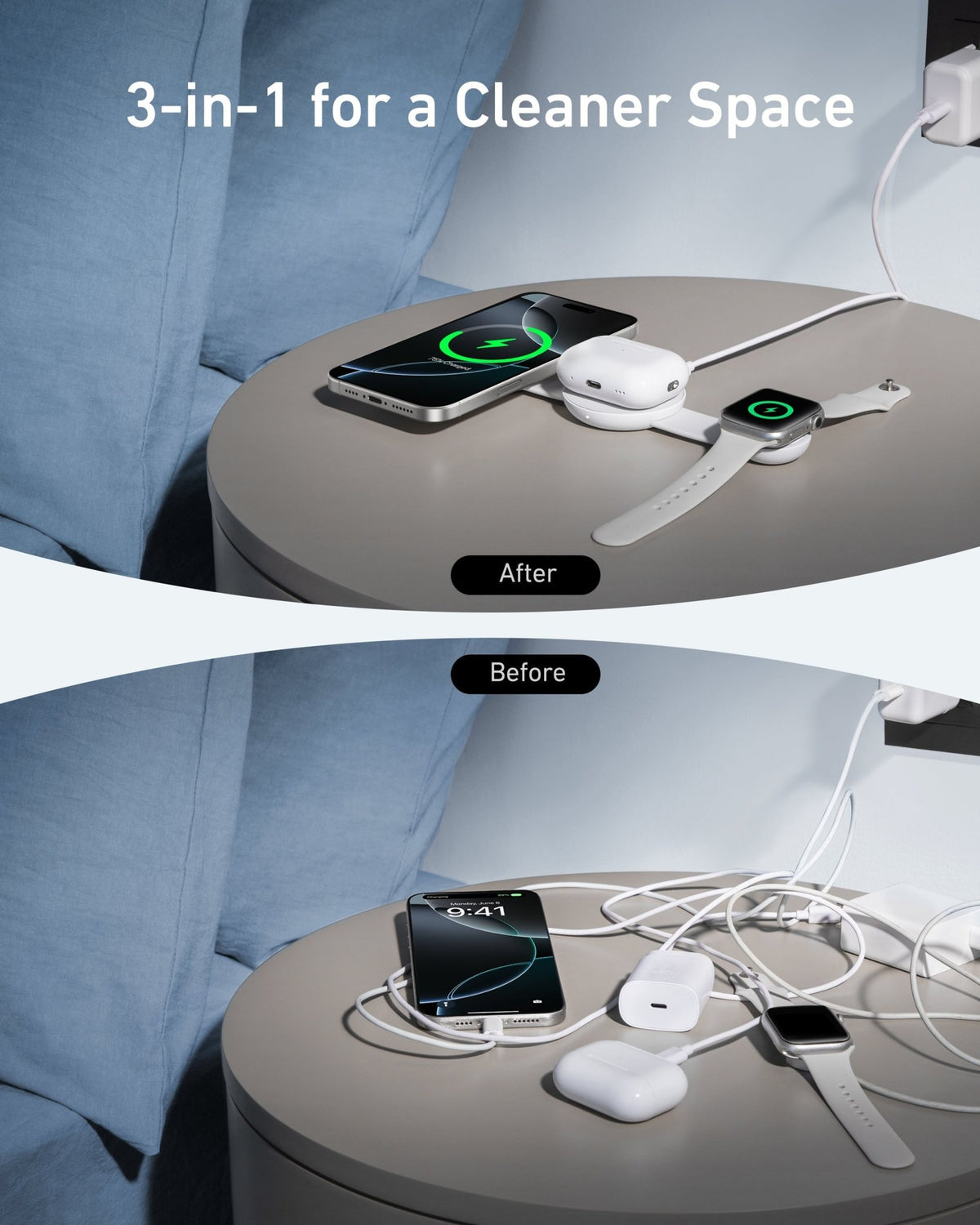 Anker MagGo Wireless Charging Station (3-in-1, Foldable Pad) - The Coin Has A Say