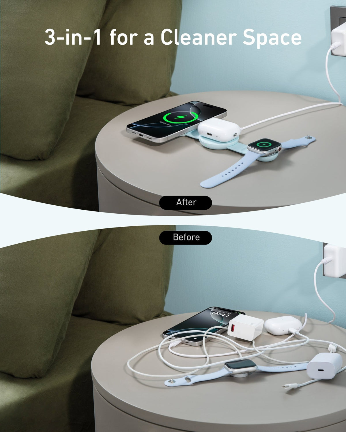 Anker MagGo Wireless Charging Station (3-in-1, Foldable Pad) - The Coin Has A Say
