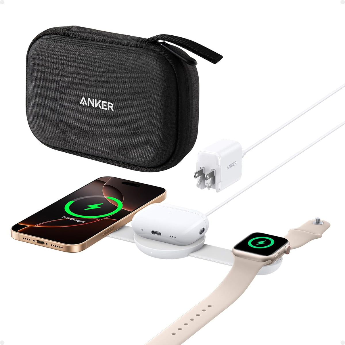 Anker MagGo Wireless Charging Station (3-in-1, Foldable Pad) - The Coin Has A Say