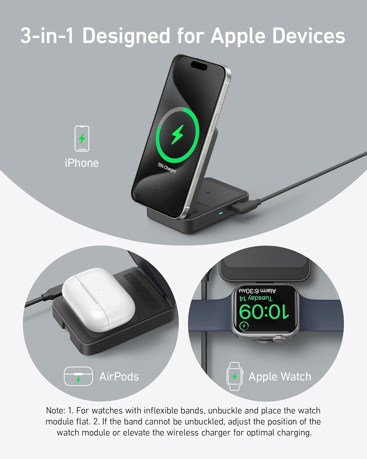 Anker MagGo Wireless Charging Station (Foldable 3-in-1) - The Coin Has A Say