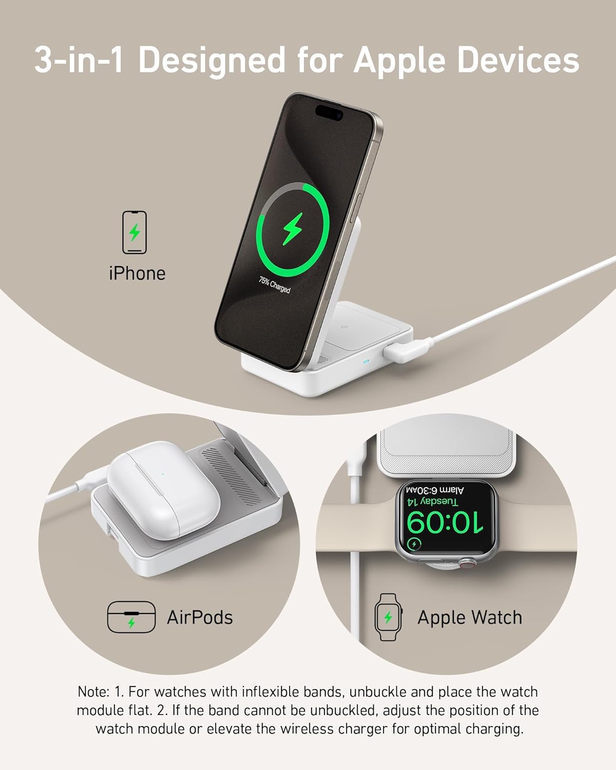 Anker MagGo Wireless Charging Station (Foldable 3-in-1) - The Coin Has A Say