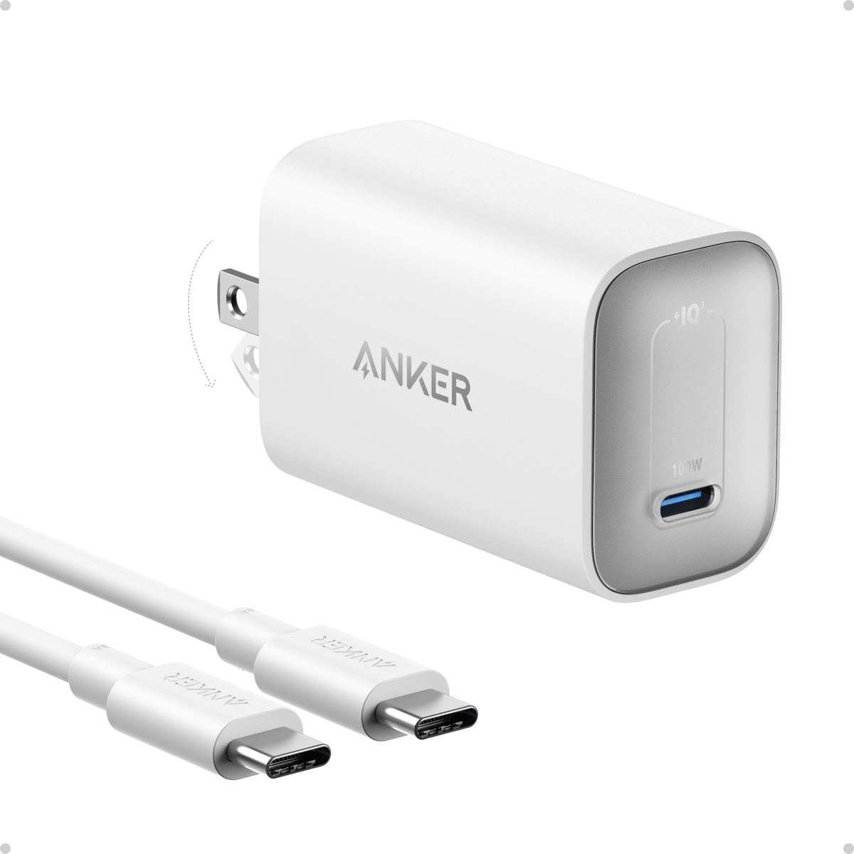 Anker Nano Charger (100W) with USB-C Cable - The Coin Has A Say