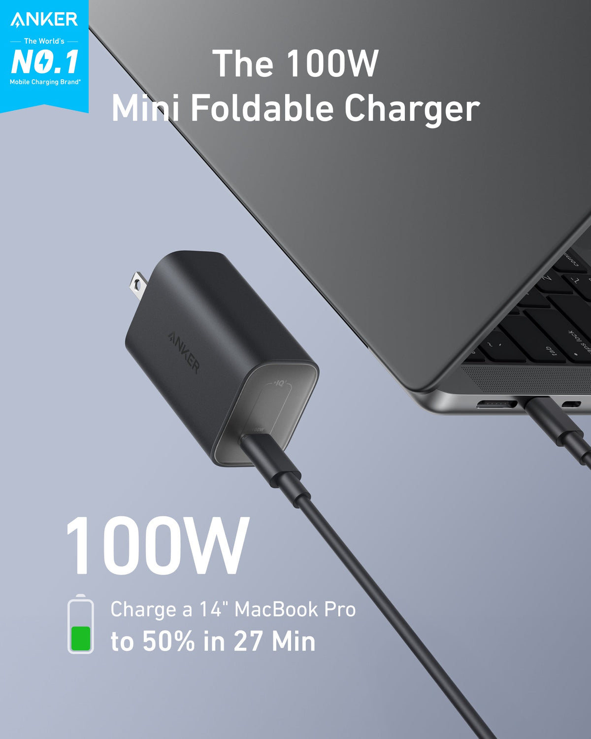 Anker Nano Charger (100W) with USB-C Cable - The Coin Has A Say