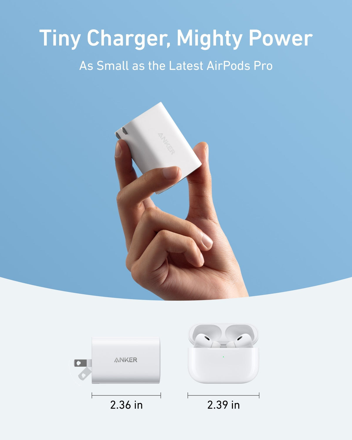 Anker Nano Charger (100W) with USB-C Cable - The Coin Has A Say