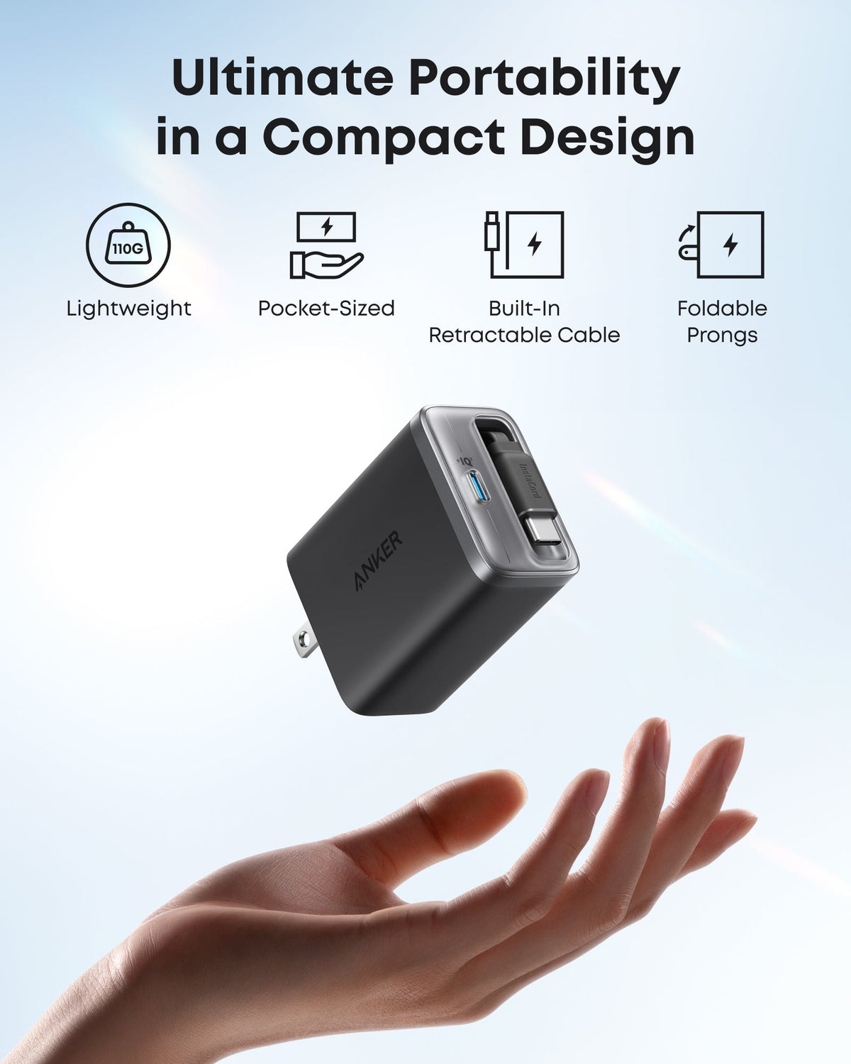 Anker Nano Charger (35W, Built-In Retractable USB-C Cable) - The Coin Has A Say