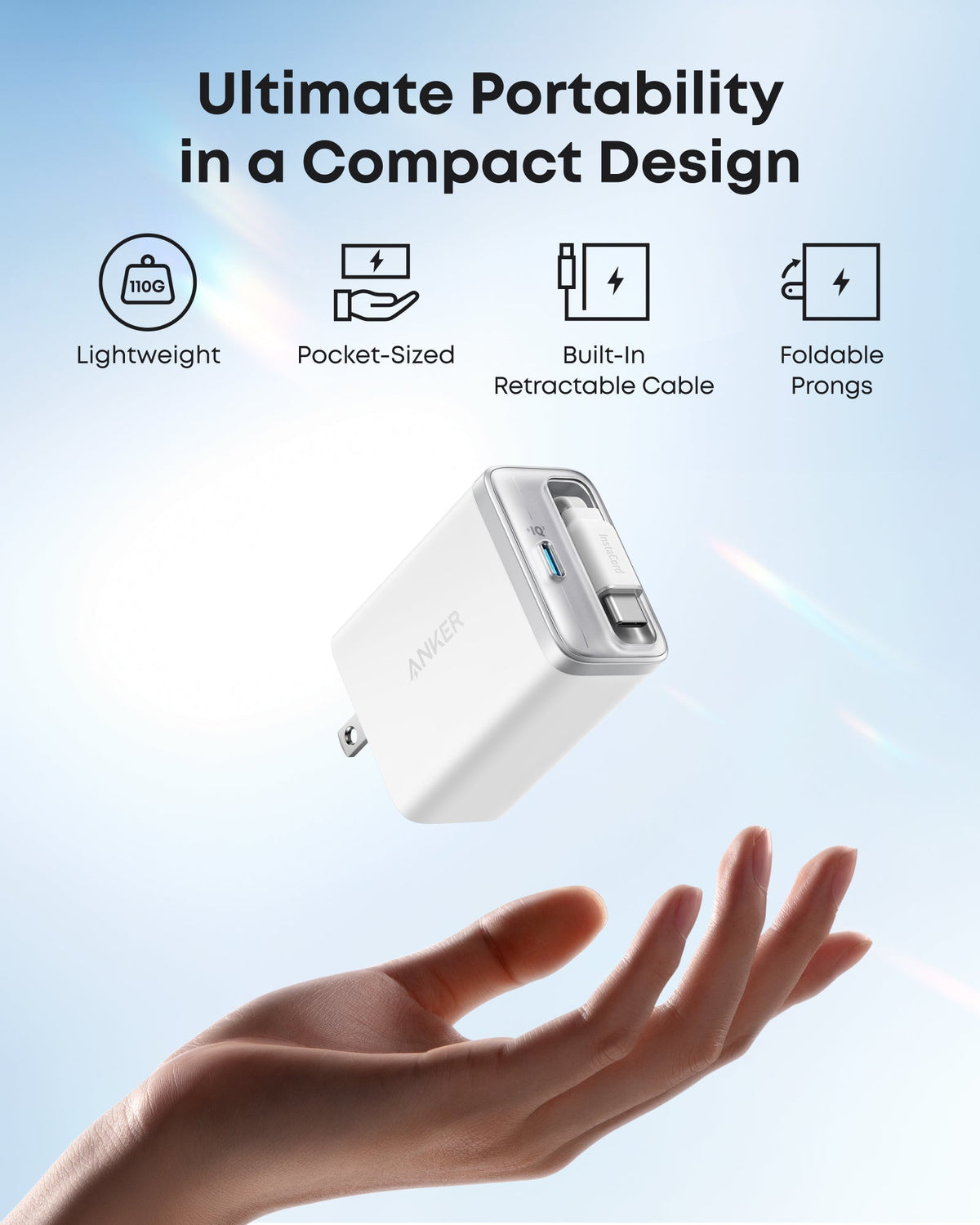 Anker Nano Charger (35W, Built-In Retractable USB-C Cable) - The Coin Has A Say
