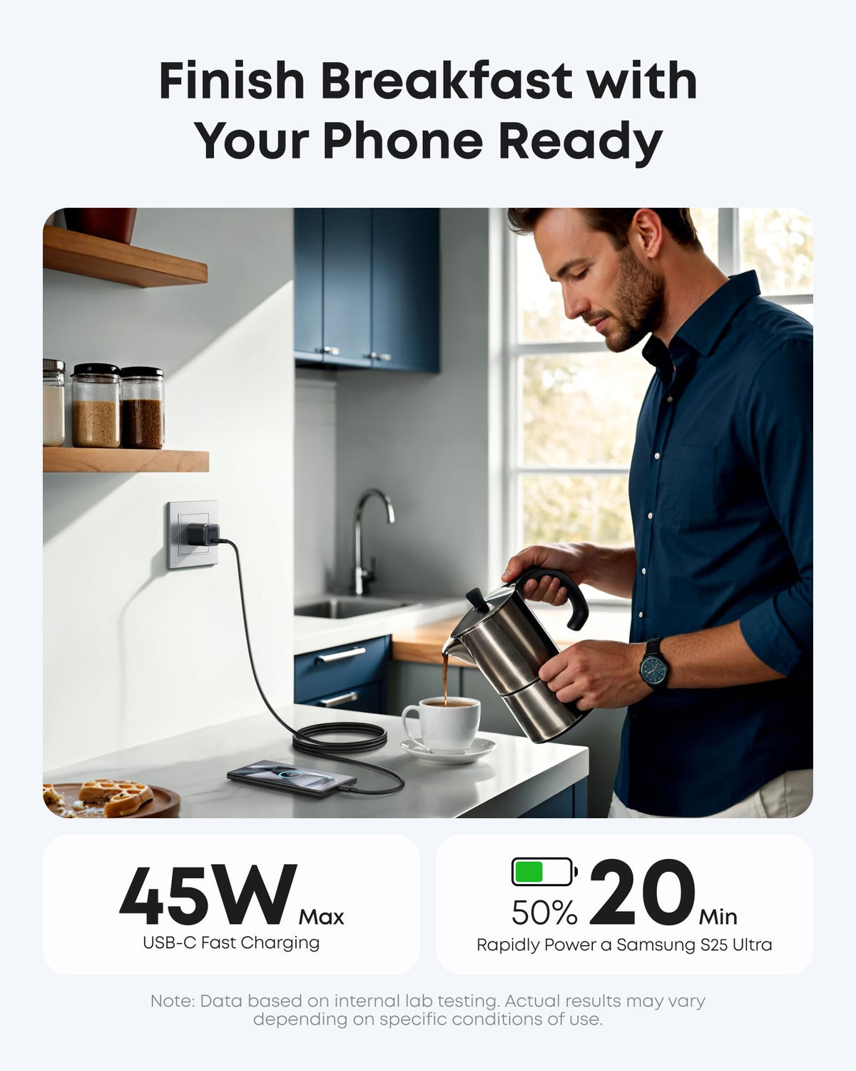 Anker Nano Charger (45W) with USB-C to USB-C Cable - The Coin Has A Say
