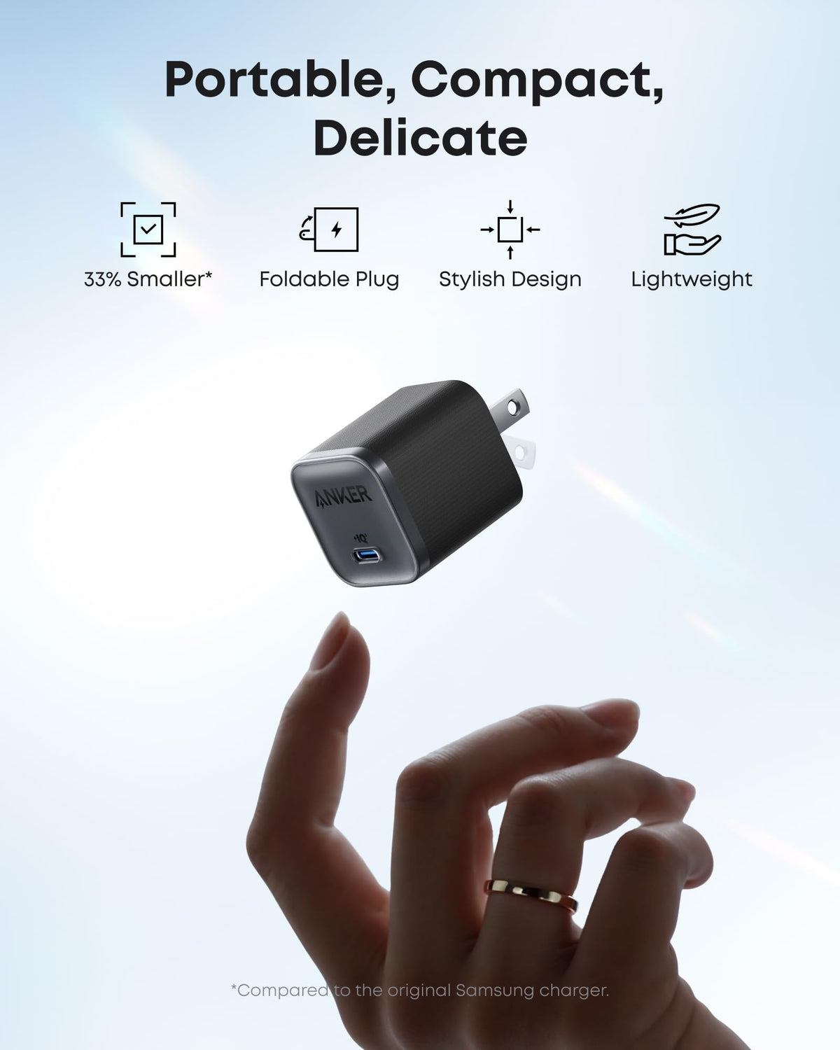 Anker Nano Charger (45W) with USB-C to USB-C Cable - The Coin Has A Say