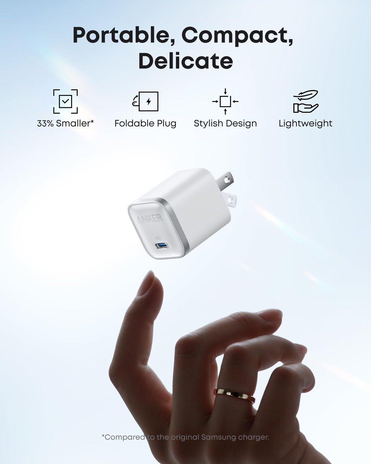 Anker Nano Charger (45W) with USB-C to USB-C Cable - The Coin Has A Say