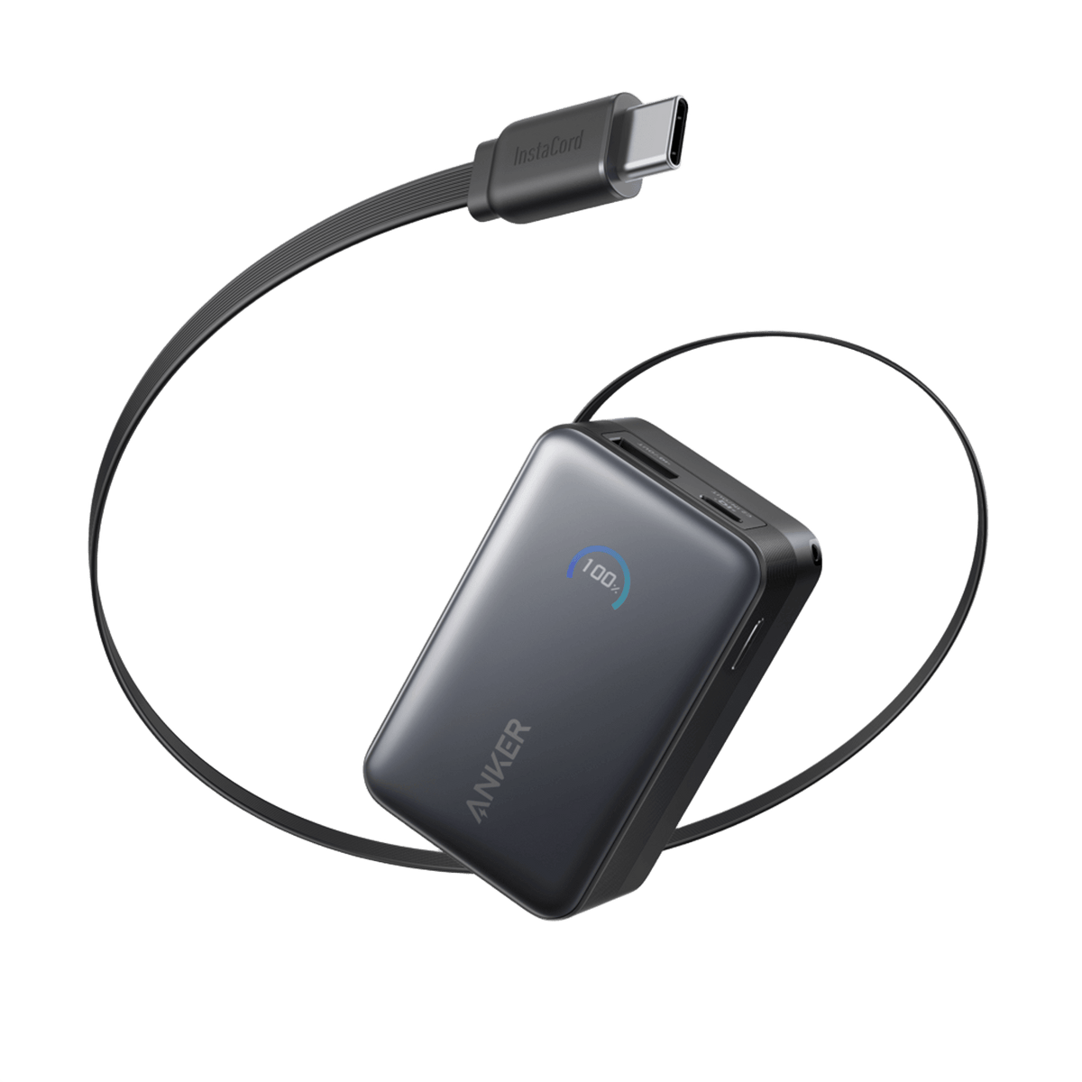 Anker Nano Power Bank (10K, 45W, Built-In Retractable USB-C Cable) - The Coin Has A Say