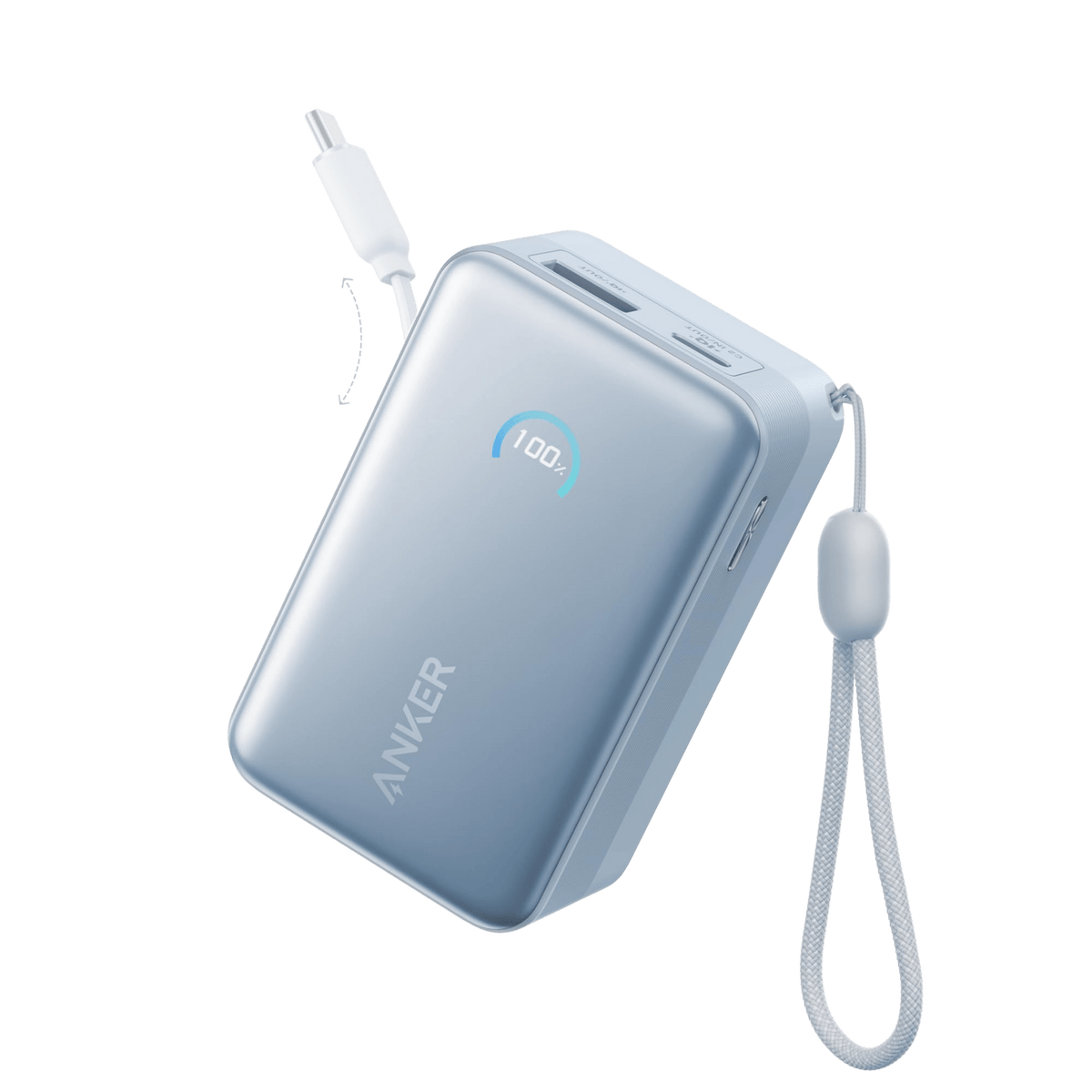 Anker Nano Power Bank (10K, 45W, Built-In Retractable USB-C Cable) - The Coin Has A Say