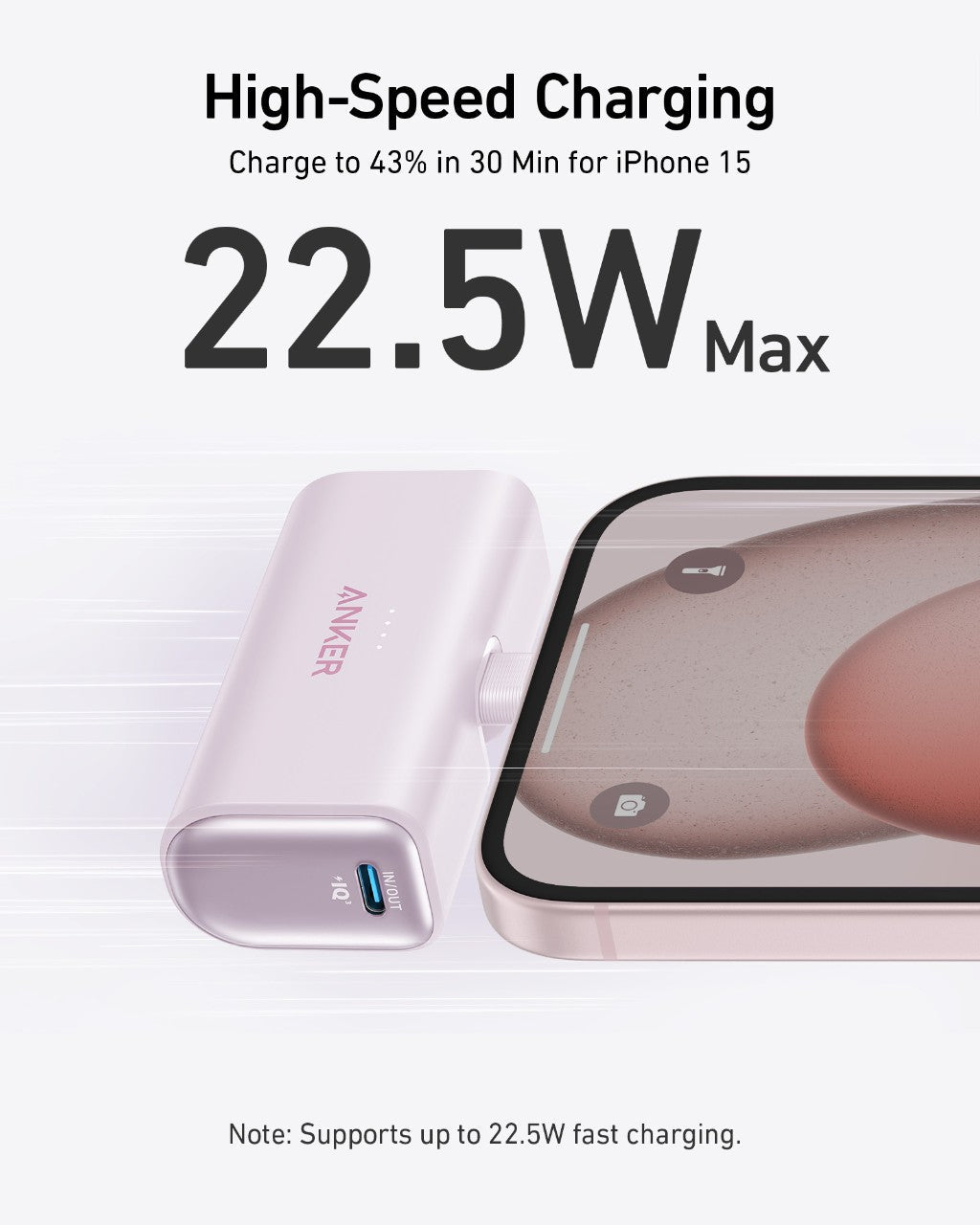 Anker Nano Power Bank (22.5W, Built-In USB-C Connector) - The Coin Has A Say