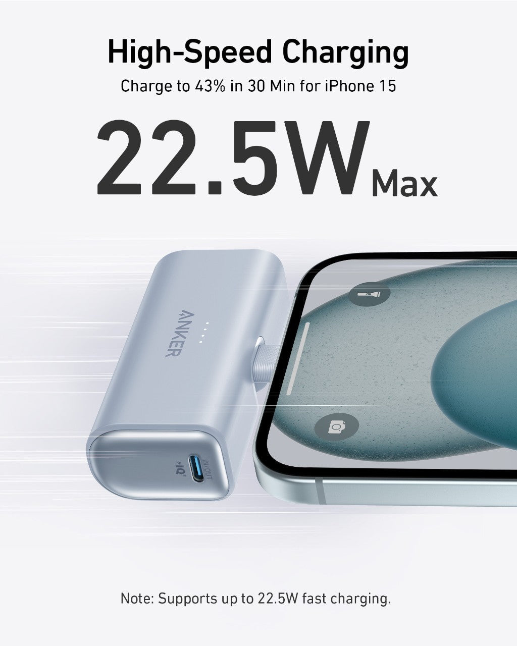 Anker Nano Power Bank (22.5W, Built-In USB-C Connector) - The Coin Has A Say