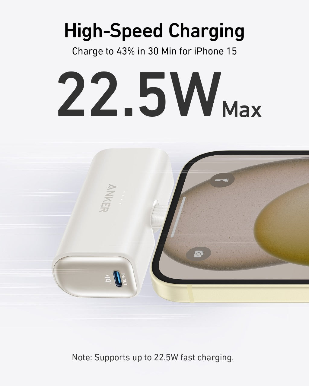 Anker Nano Power Bank (22.5W, Built-In USB-C Connector) - The Coin Has A Say