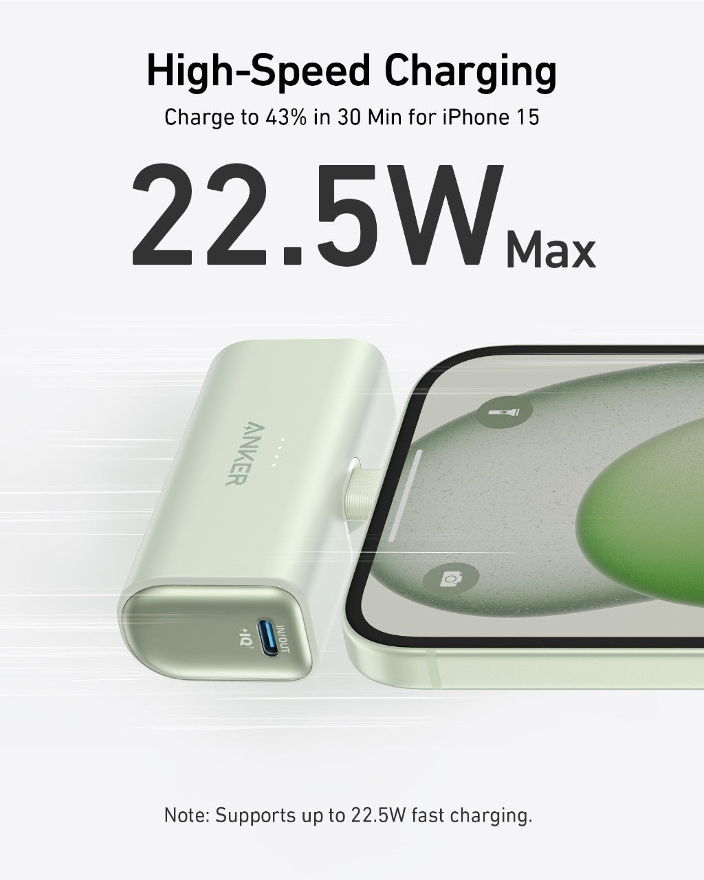Anker Nano Power Bank (22.5W, Built-In USB-C Connector) - The Coin Has A Say