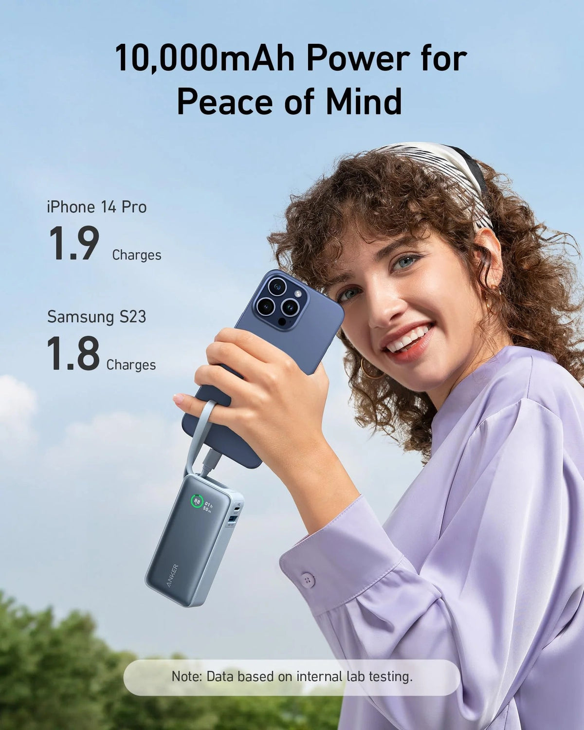 Anker Nano Power Bank (30W, Built-In USB-C Cable) - The Coin Has A Say