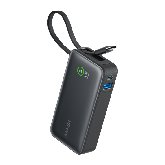 Anker Nano Power Bank (30W, Built-In USB-C Cable) - The Coin Has A Say