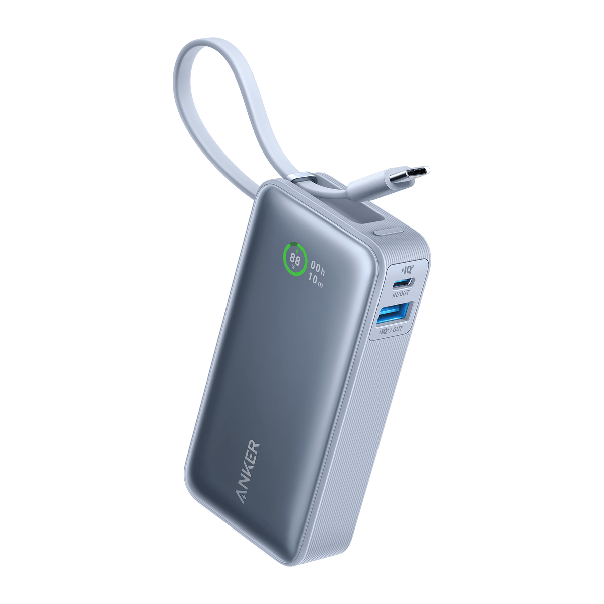 Anker Nano Power Bank (30W, Built-In USB-C Cable) - The Coin Has A Say