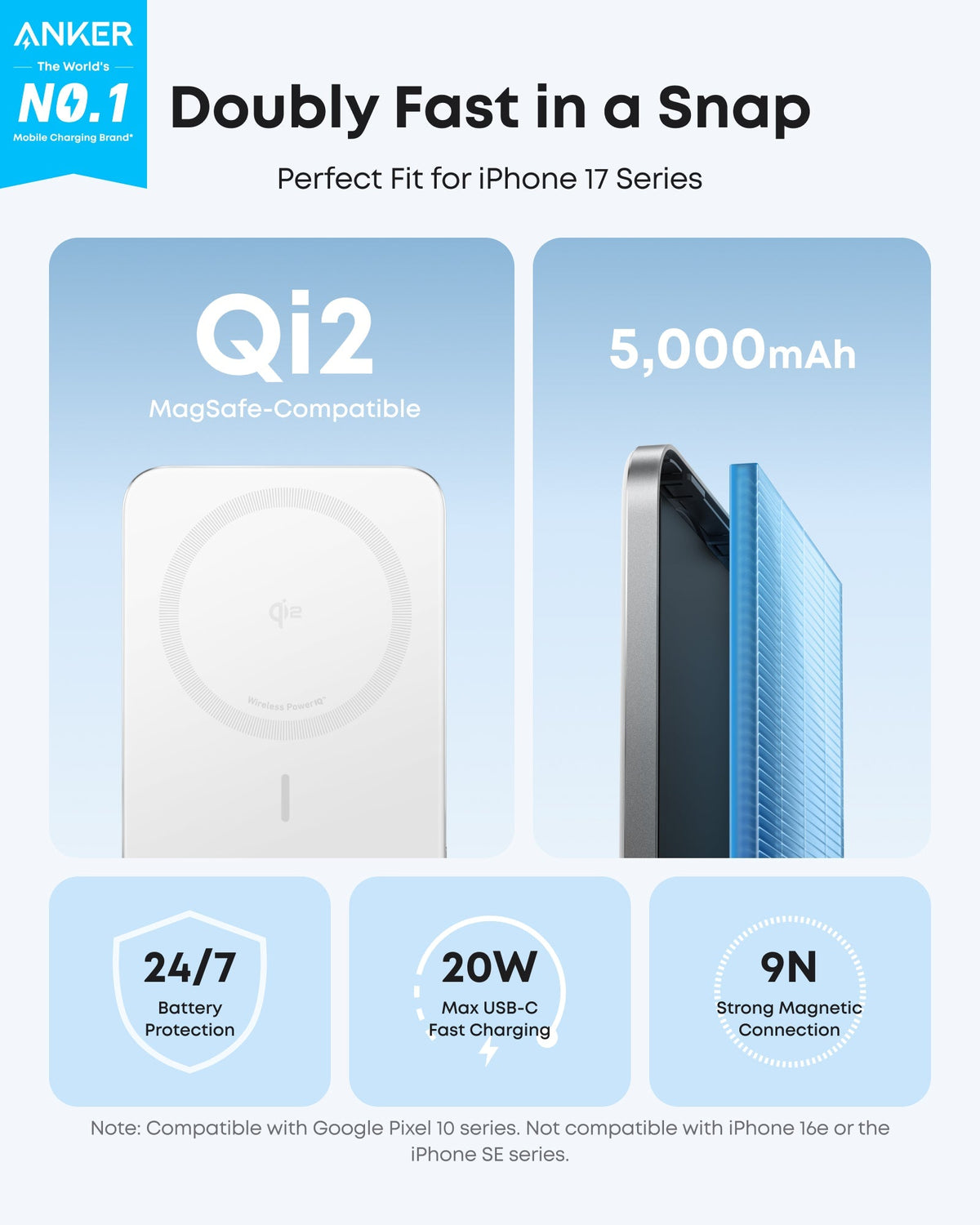 Anker Nano Power Bank (5K, MagGo, Slim) - The Coin Has A Say