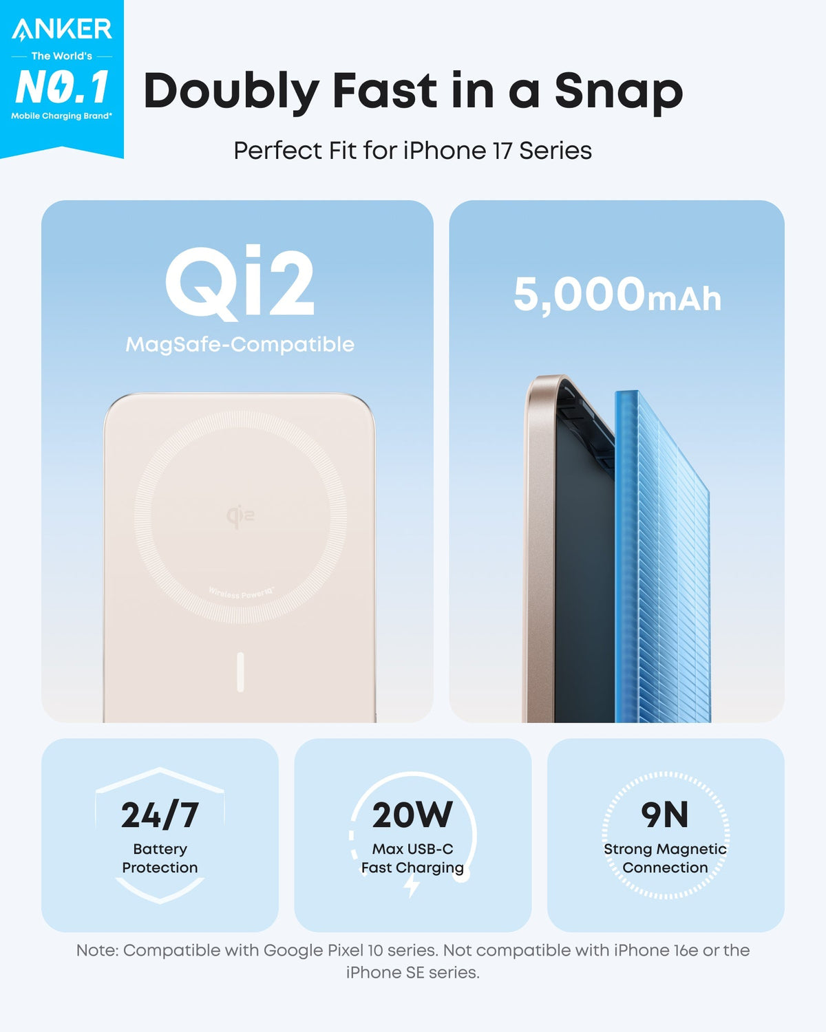 Anker Nano Power Bank (5K, MagGo, Slim) - The Coin Has A Say