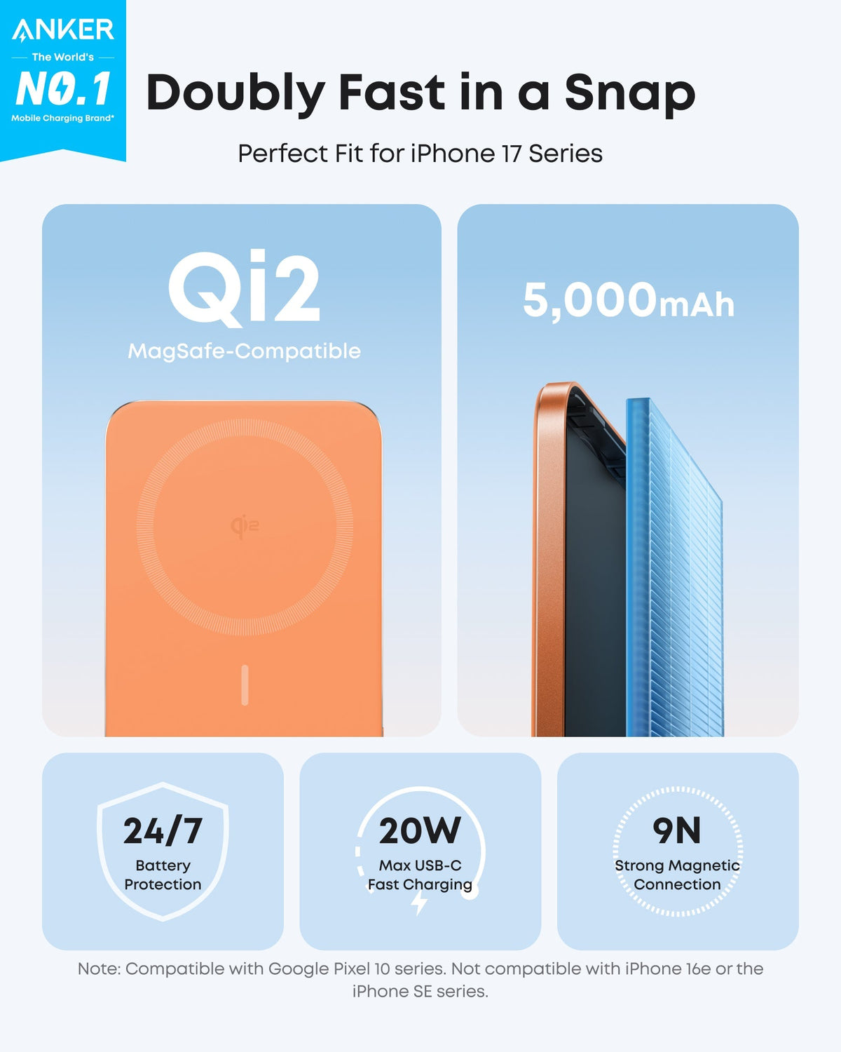Anker Nano Power Bank (5K, MagGo, Slim) - The Coin Has A Say