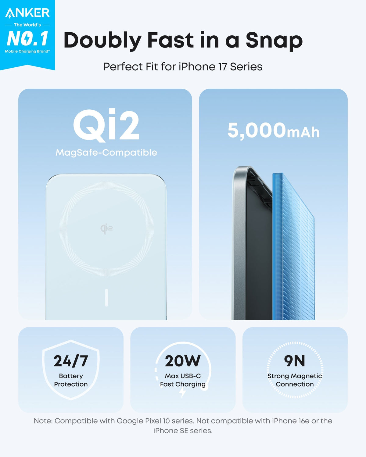 Anker Nano Power Bank (5K, MagGo, Slim) - The Coin Has A Say