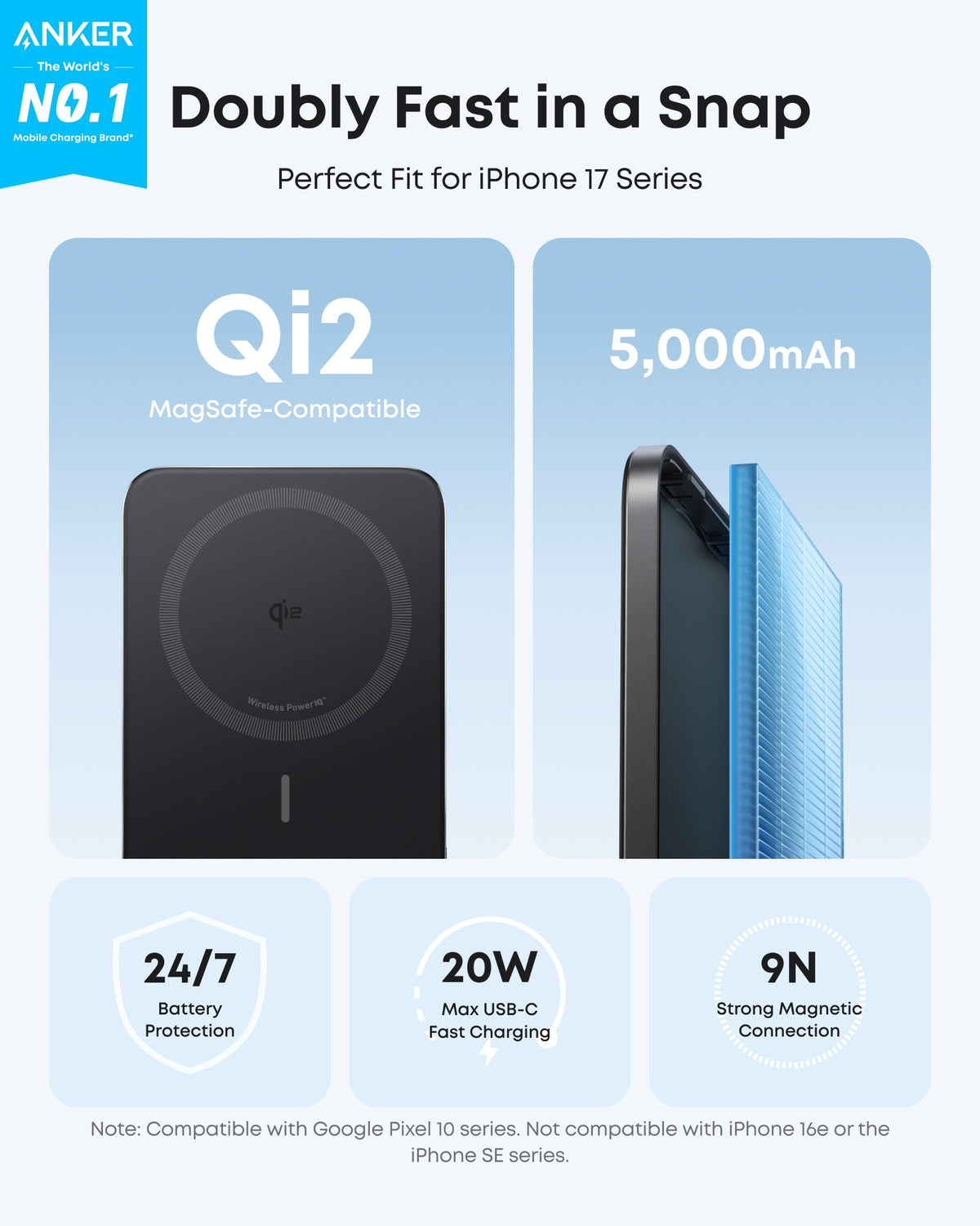 Anker Nano Power Bank (5K, MagGo, Slim) - The Coin Has A Say