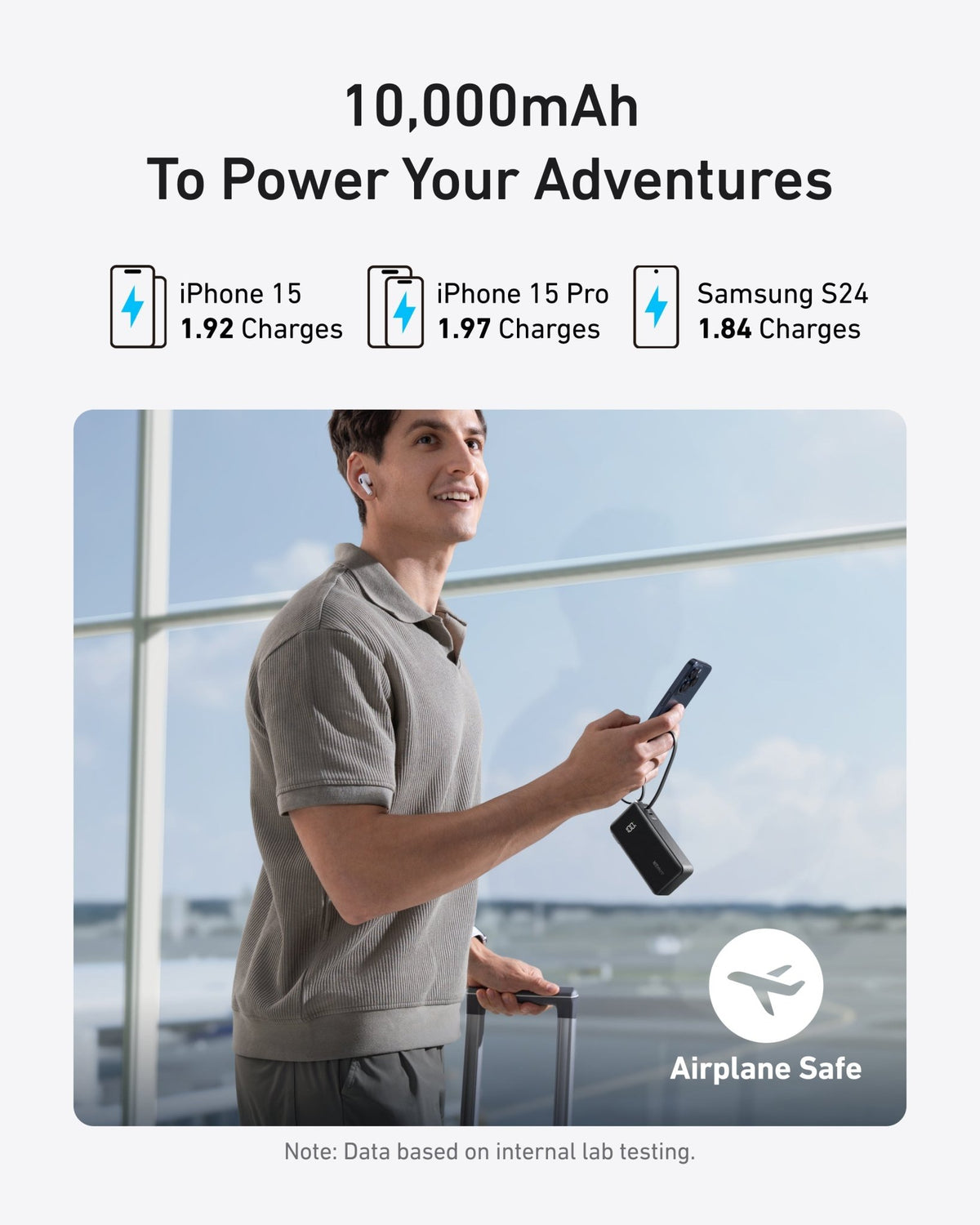 Anker Power Bank (10K, Fusion, Built-In Cable) - The Coin Has A Say