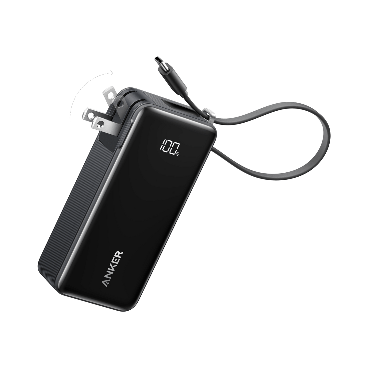 Anker Power Bank (10K, Fusion, Built-In Cable) - The Coin Has A Say