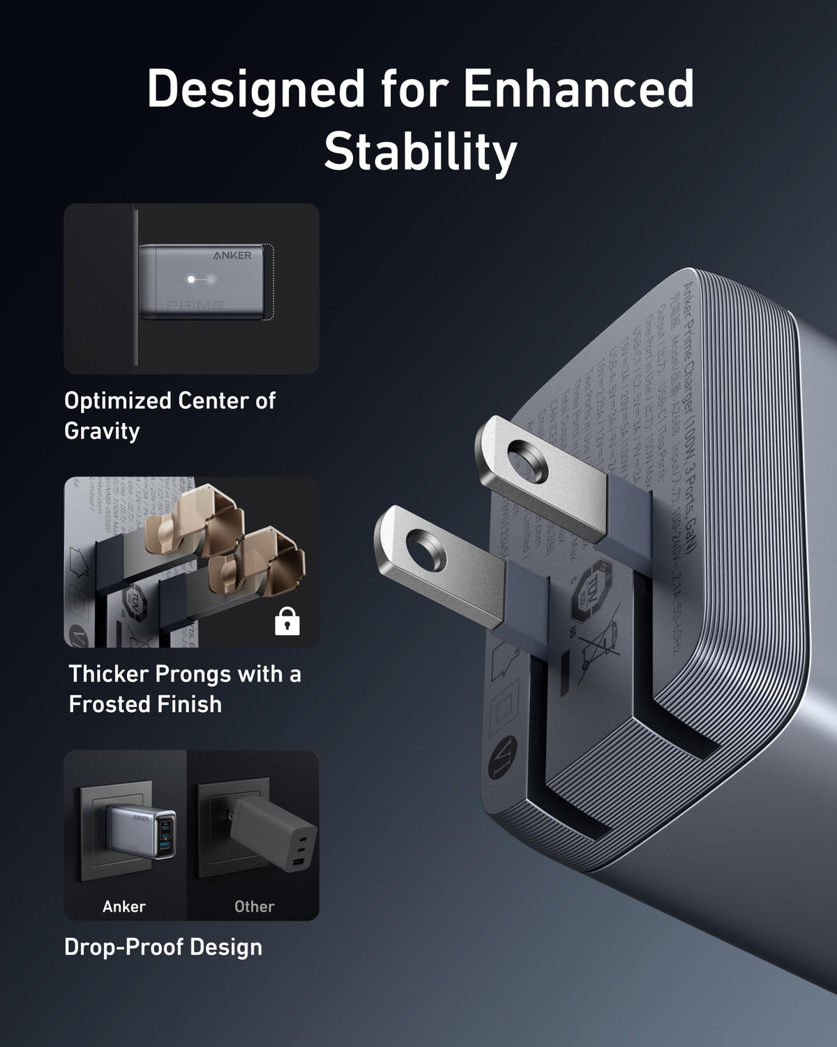 Anker Prime Charger (100W, 3 Ports, GaN) - The Coin Has A Say