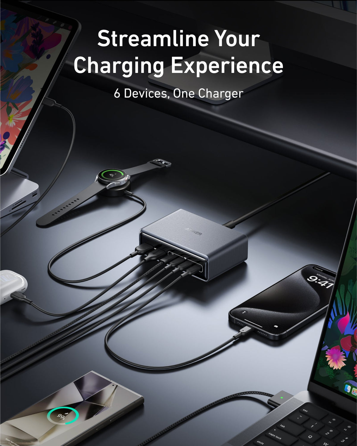 Anker Prime Charger (200W, 6 Ports, GaN) - The Coin Has A Say