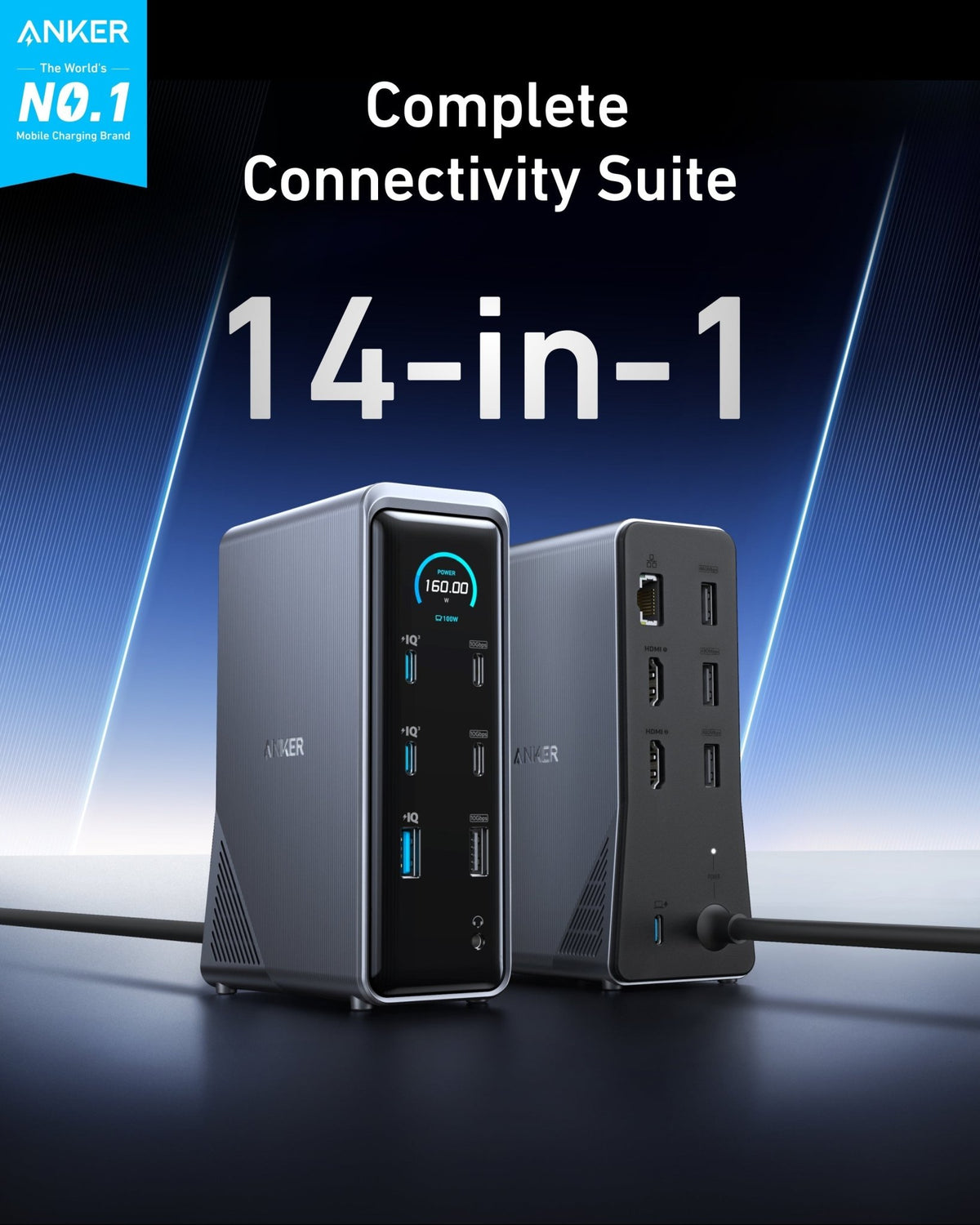 Anker Prime Charging Docking Station (14-in-1, Dual Display, 160W) - The Coin Has A Say