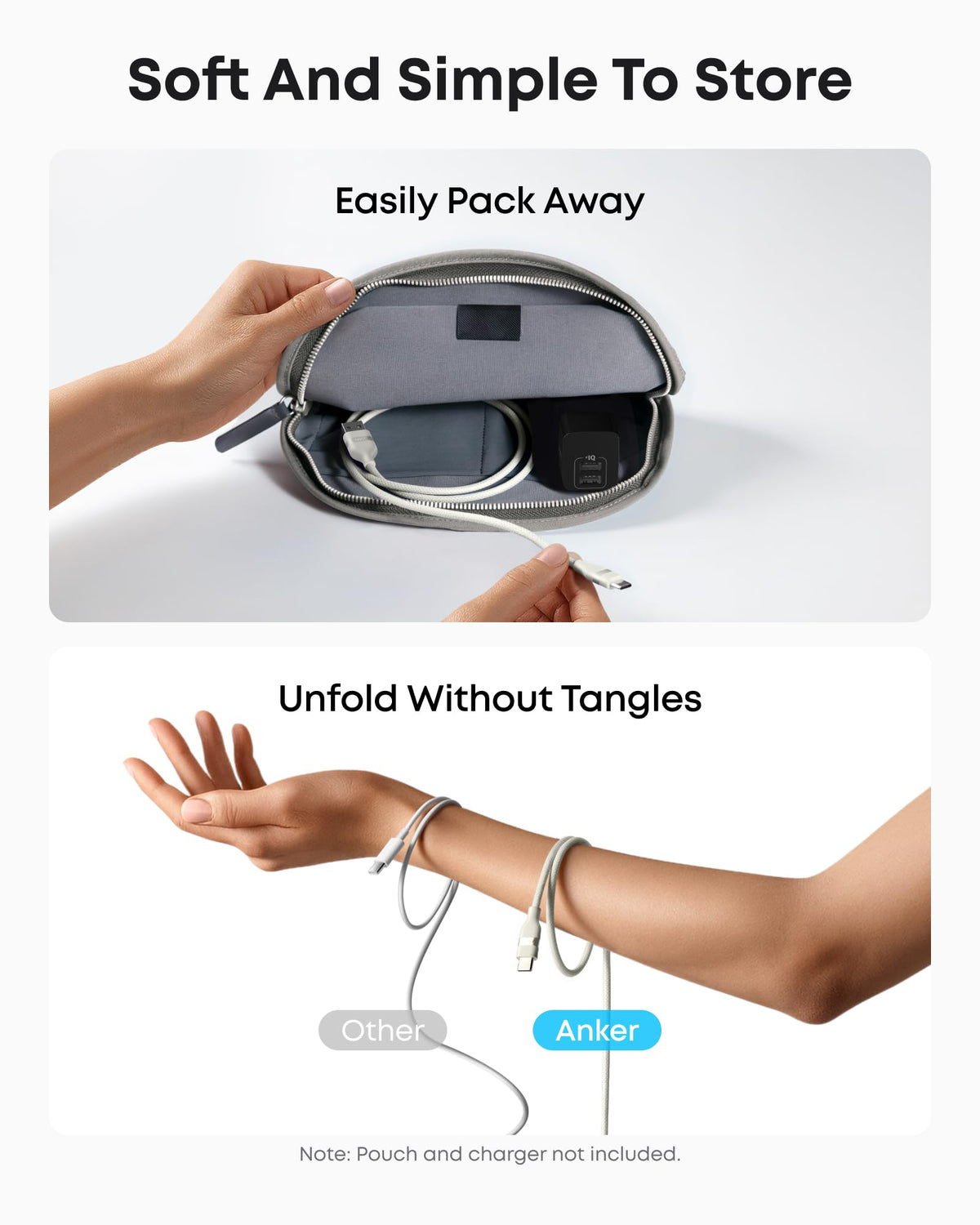 Anker USB-A to USB-C Cable (3 ft / 6 ft, Upcycled-Braided) - The Coin Has A Say