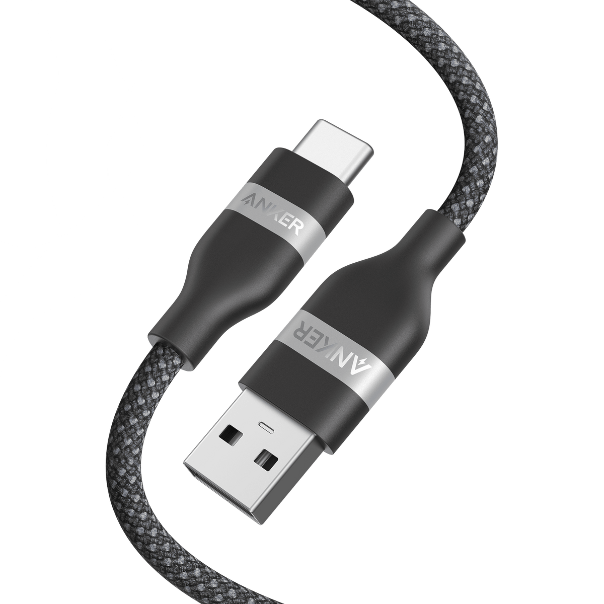Anker USB-A to USB-C Cable (3 ft / 6 ft, Upcycled-Braided) - The Coin Has A Say