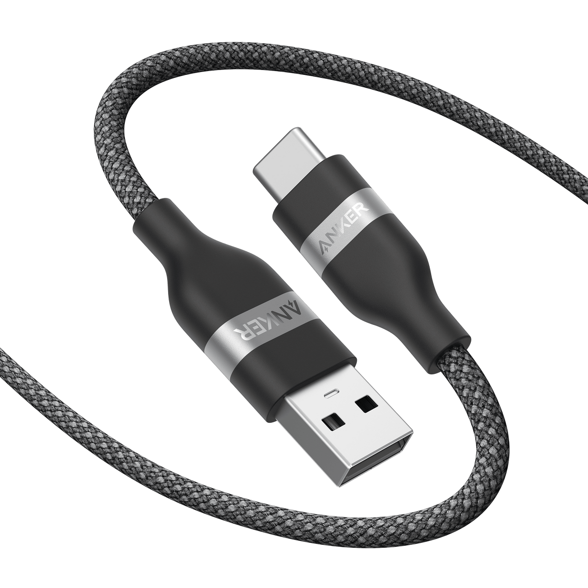 Anker USB-A to USB-C Cable (3 ft / 6 ft, Upcycled-Braided) - The Coin Has A Say