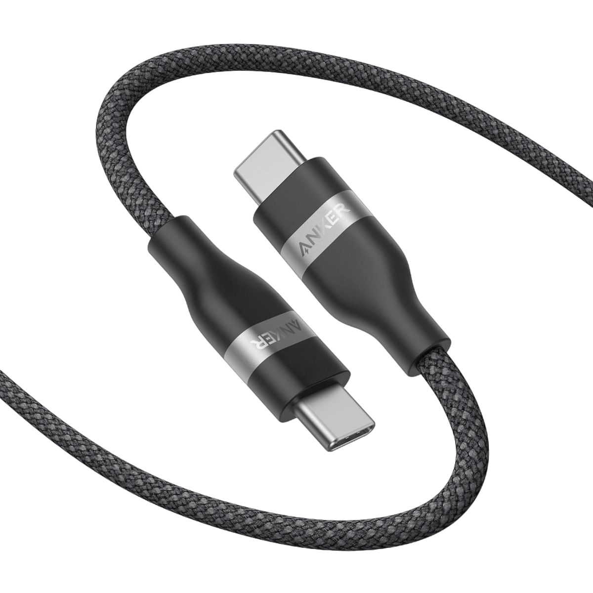 Anker USB-C to USB-C Cable (3 ft / 6 ft, 240W, Upcycled-Braided) - The Coin Has A Say