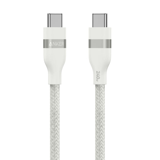 Anker USB-C to USB-C Cable (3 ft / 6 ft, 240W, Upcycled-Braided) - The Coin Has A Say