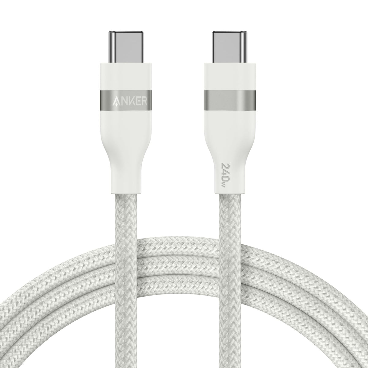 Anker USB-C to USB-C Cable (3 ft / 6 ft, 240W, Upcycled-Braided) - The Coin Has A Say