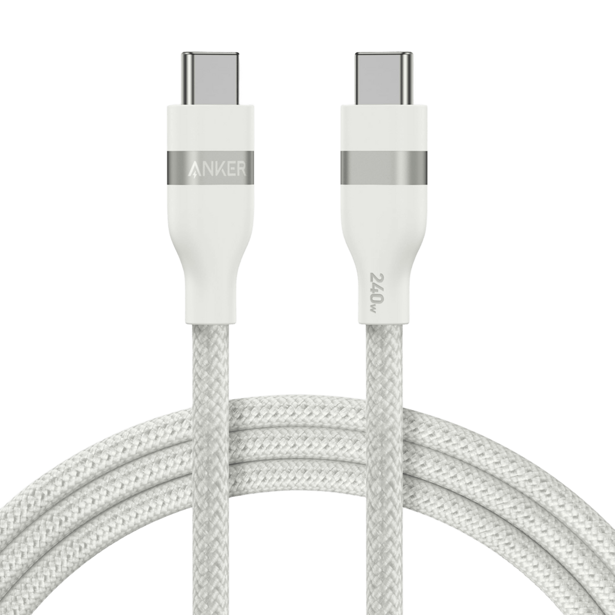 Anker USB-C to USB-C Cable (3 ft / 6 ft, 240W, Upcycled-Braided) - The Coin Has A Say