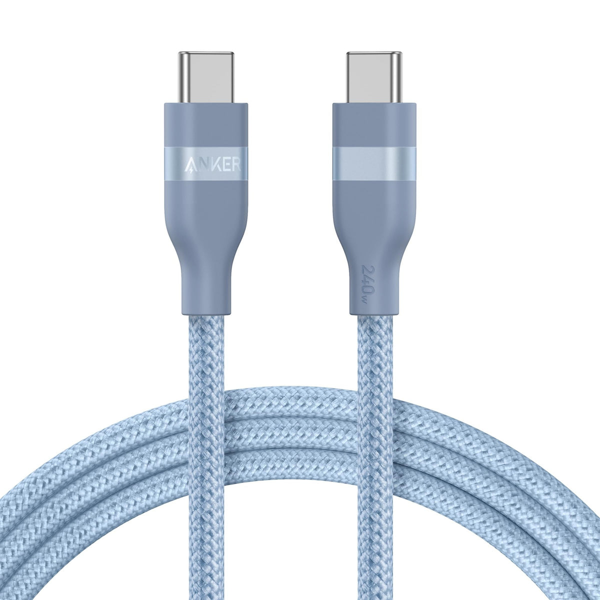 Anker USB-C to USB-C Cable (3 ft / 6 ft, 240W, Upcycled-Braided) - The Coin Has A Say
