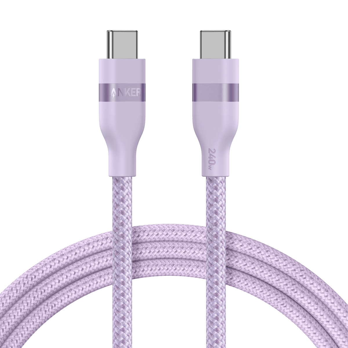 Anker USB-C to USB-C Cable (3 ft / 6 ft, 240W, Upcycled-Braided) - The Coin Has A Say