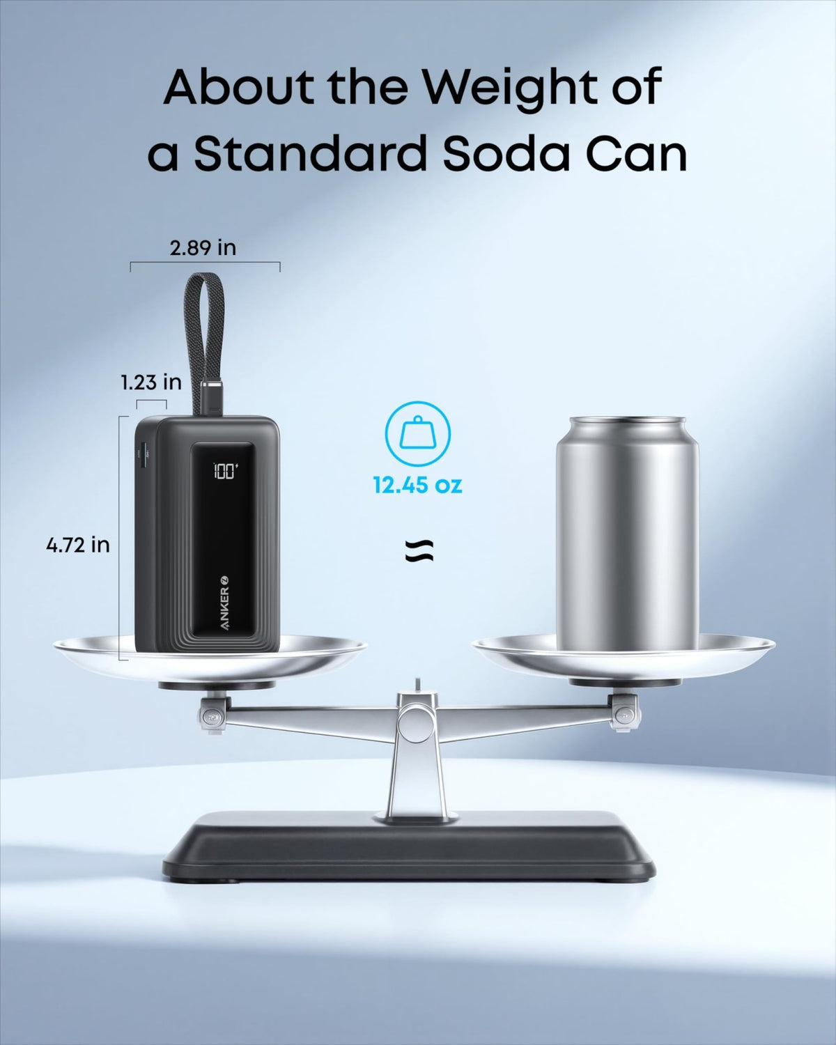 Anker Zolo Power Bank (10K, 30W) with a 5.4-inch (13.7 cm) built-in USB-C cable. - The Coin Has A Say