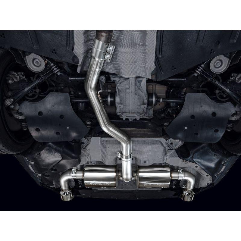AWE 19-23 BMW 330i / 21-23 BMW 430i Base G2X Touring Axle Back Exhaust - Chrome Silver - The Coin Has A Say